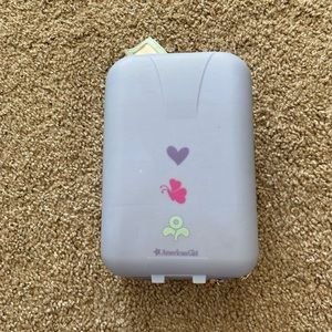 pre-owned american girl suitcase and passport holder